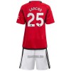 Camisola + Calções Manchester United Sancho 25 Criança Equipamento 1ª 23/24